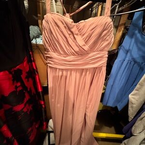 Azazie Strapless Blush Dress